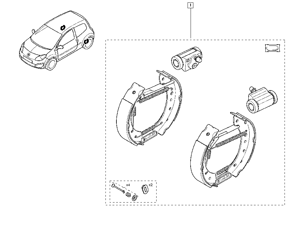 RENAULT 77 01 209 591 - Stabdžių trinkelių komplektas onlydrive.pro