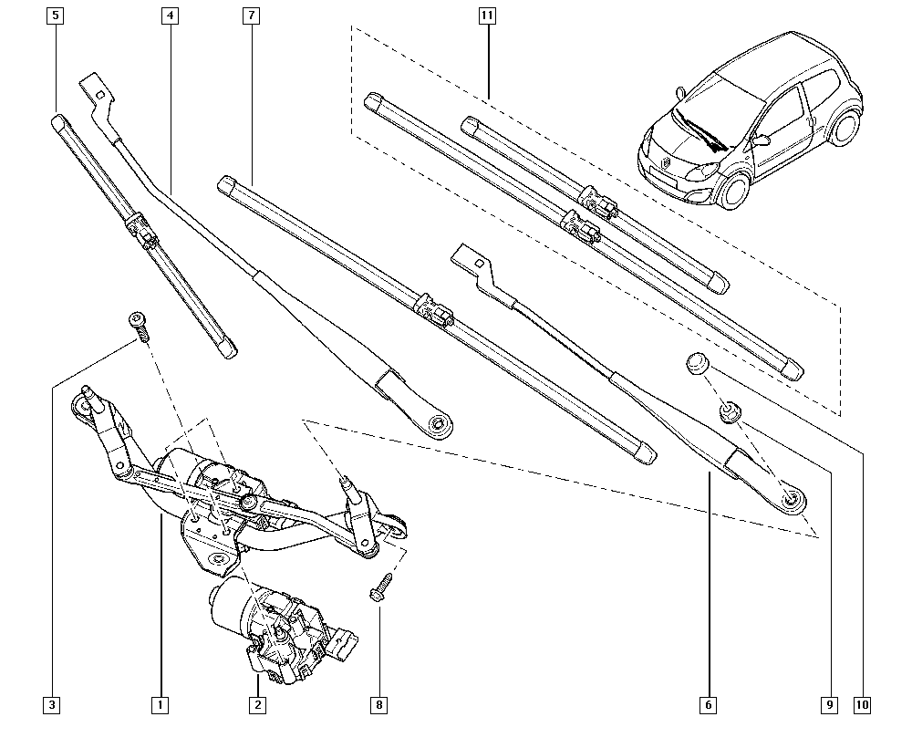 RENAULT 288904087R - Wiper Blade onlydrive.pro