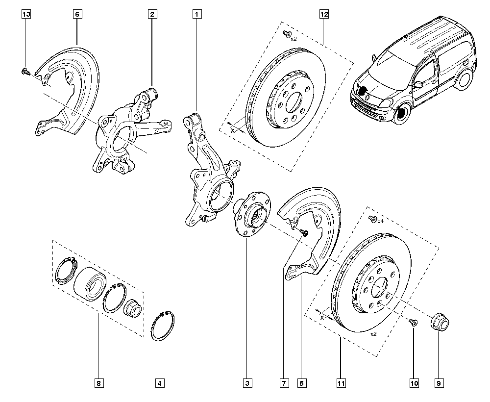 RENAULT 77 01 208 950 - Pyöränlaakerisarja onlydrive.pro