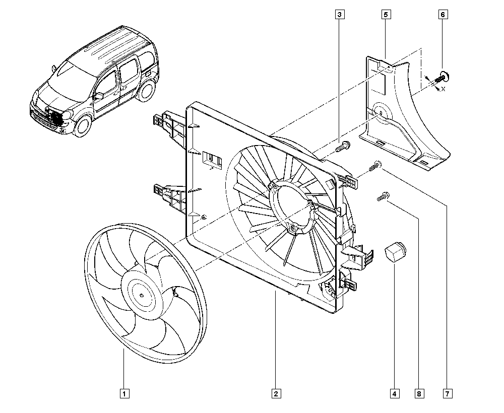 RENAULT 7701206244 - Prerezistorius, el. variklio radiatoriaus ventiliatorius onlydrive.pro