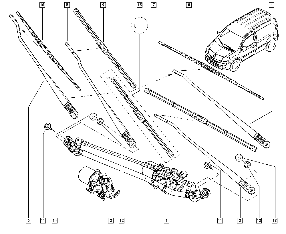 RENAULT 77 01 068 755 - Stikla tīrītāja slotiņa onlydrive.pro