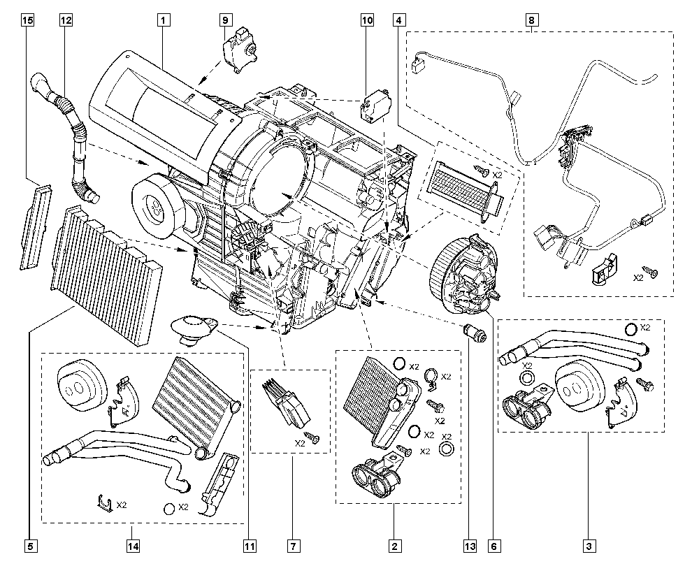 RENAULT 77 01 208 323 - Теплообменник, отопление салона onlydrive.pro