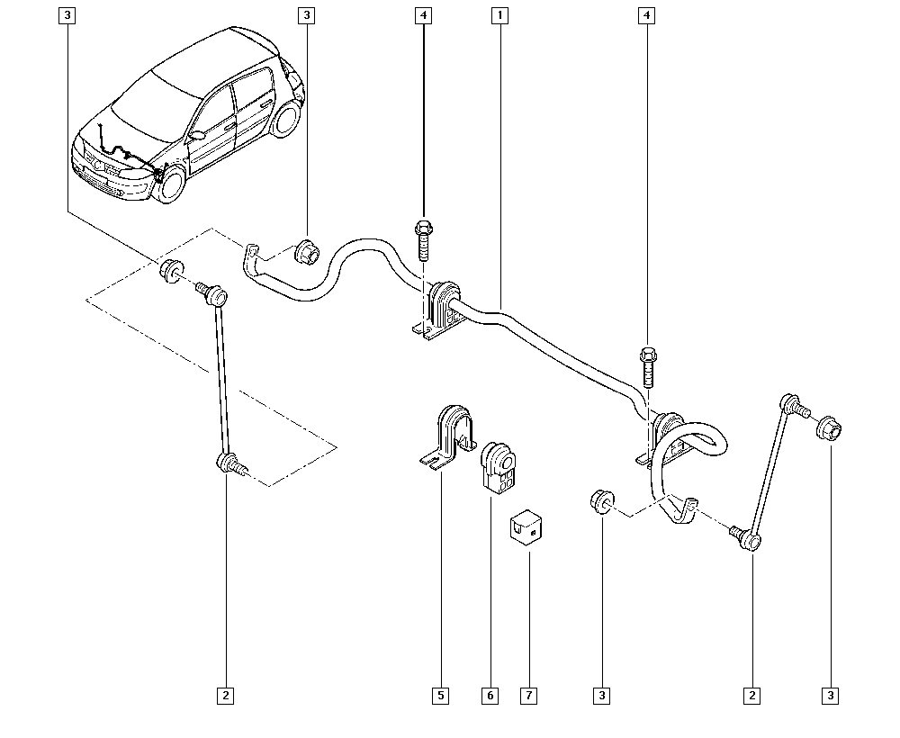 RENAULT 546180727R - Тяга / стойка, стабилизатор onlydrive.pro