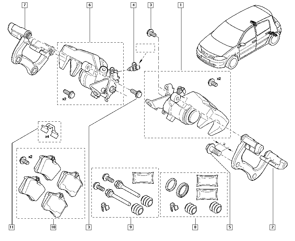 RENAULT 7701207693 - Bremžu suports onlydrive.pro