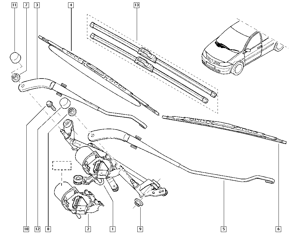 RENAULT 7701063736 - Klaasipuhastaja kumm onlydrive.pro