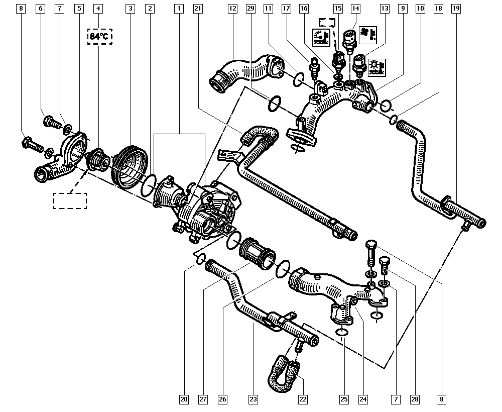 RENAULT 77 01 466 850 - Ūdenssūknis onlydrive.pro