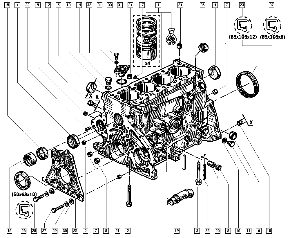 RENAULT 77 00 866 877 - Уплотняющее кольцо, коленчатый вал onlydrive.pro