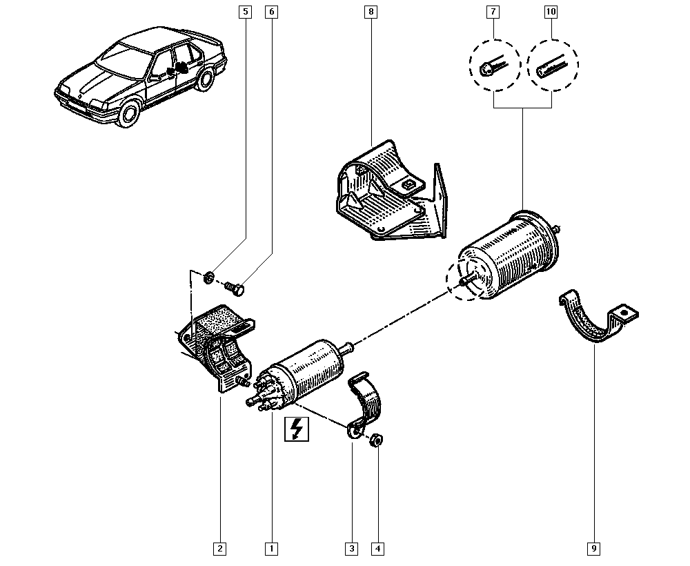 RENAULT 77 00 855 358 - Fuel Pump onlydrive.pro