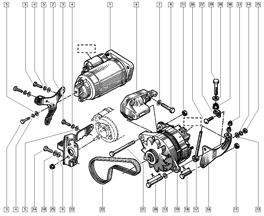 RENAULT 77 00 857 065 - V formos rumbuoti diržai onlydrive.pro