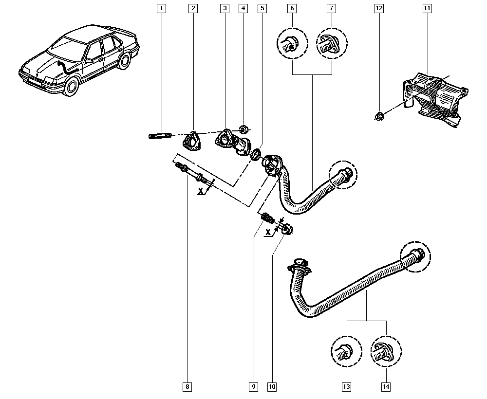 RENAULT 7700782520 - Gasket, exhaust pipe onlydrive.pro