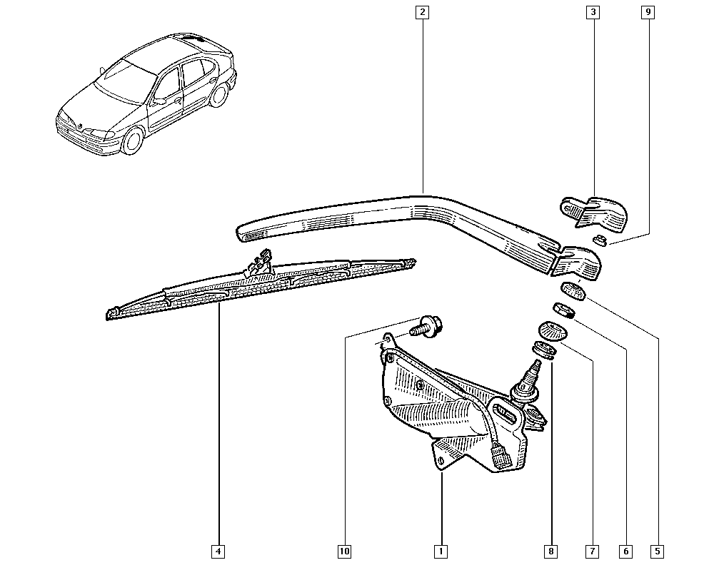 RENAULT 7711172849 - Wipers onlydrive.pro