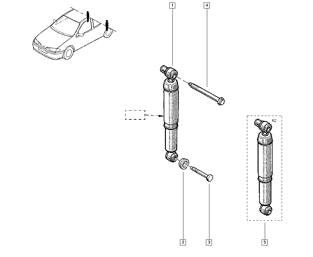 RENAULT 7701479087 - Iskunvaimennin onlydrive.pro