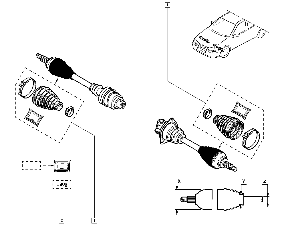 RENAULT 7701466122 - Bellow, drive shaft onlydrive.pro