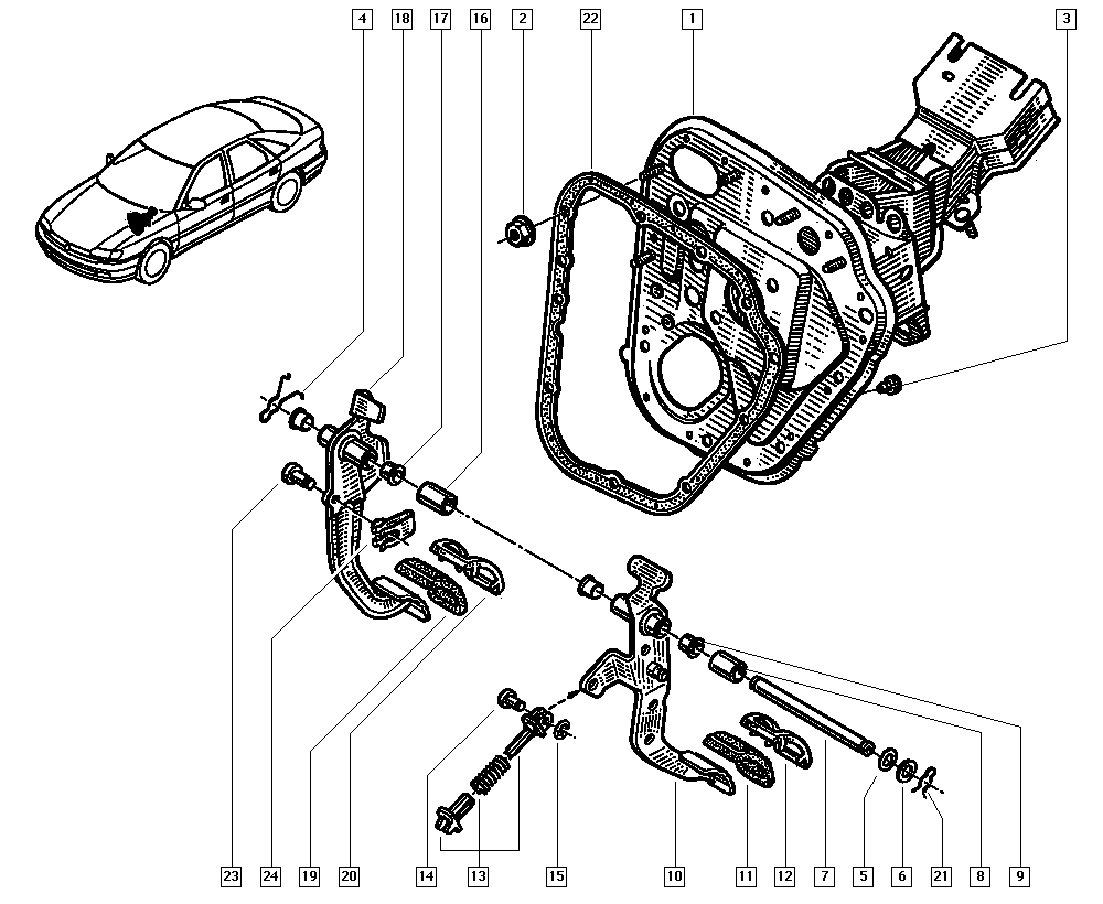 RENAULT 7700800426 - Pedāļa uzlika, Sajūga pedālis onlydrive.pro