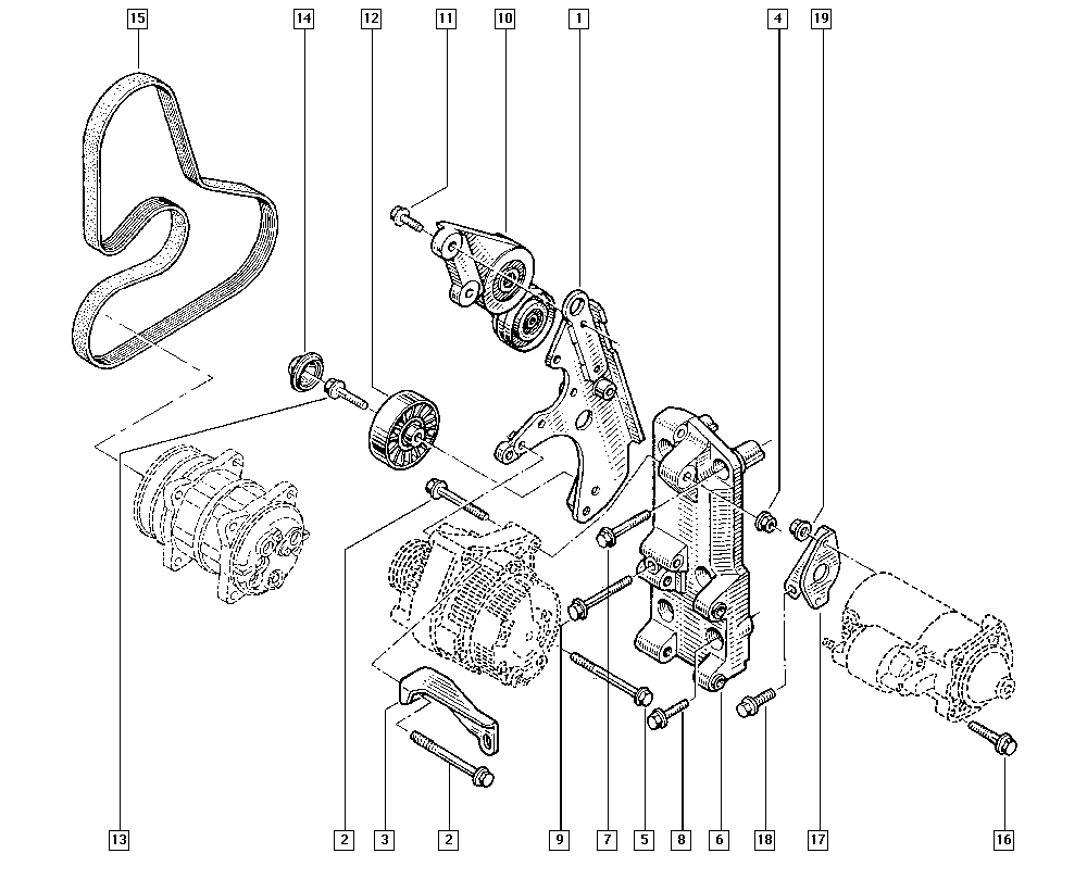 RENAULT 74 39 146 139 - Ohjainrulla, moniurahihna onlydrive.pro