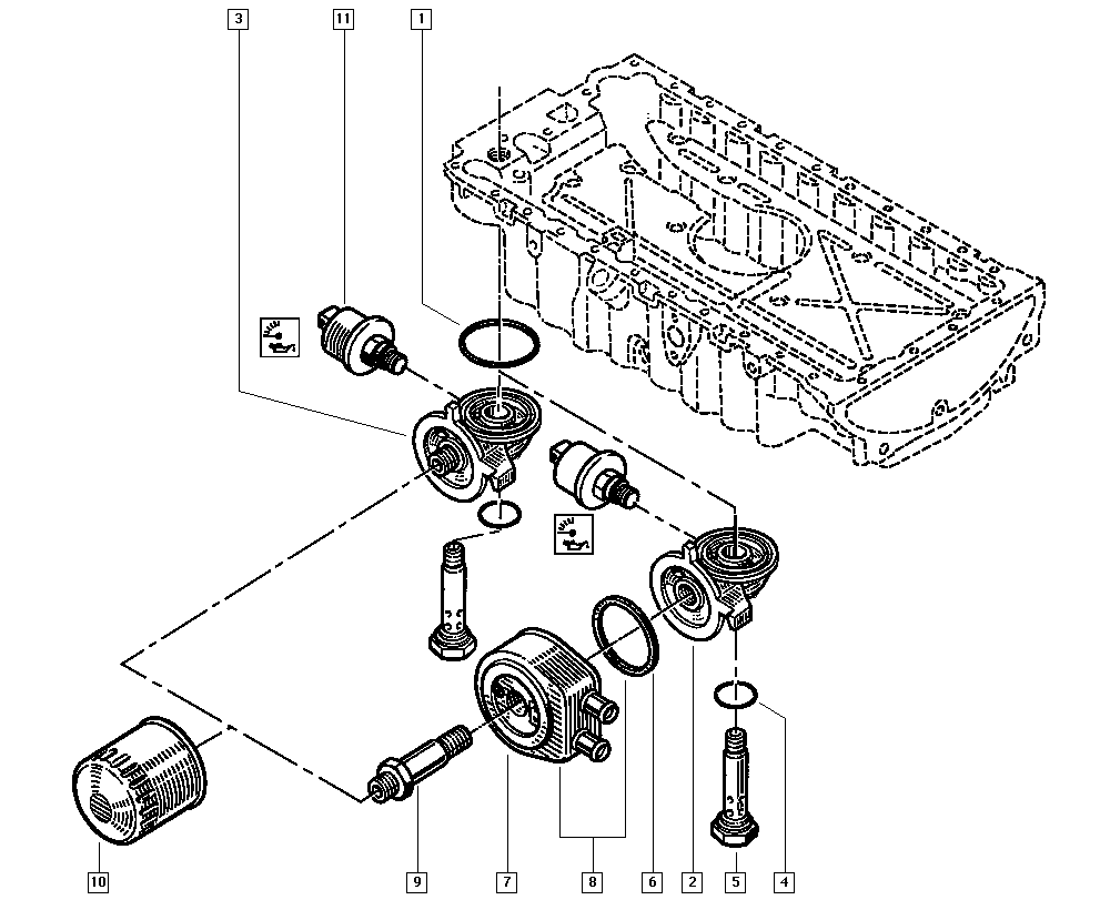 Chrysler 7700 720 978 - Oil filter onlydrive.pro