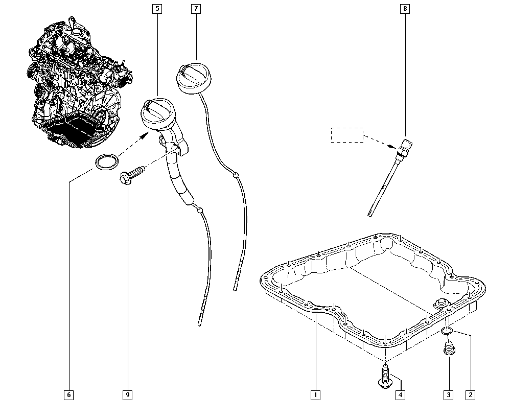 RENAULT 82 00 795 039 - Oil sump onlydrive.pro
