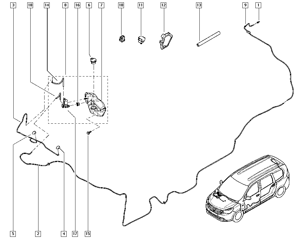 RENAULT 289701691R - Washer Fluid Jet, windscreen onlydrive.pro