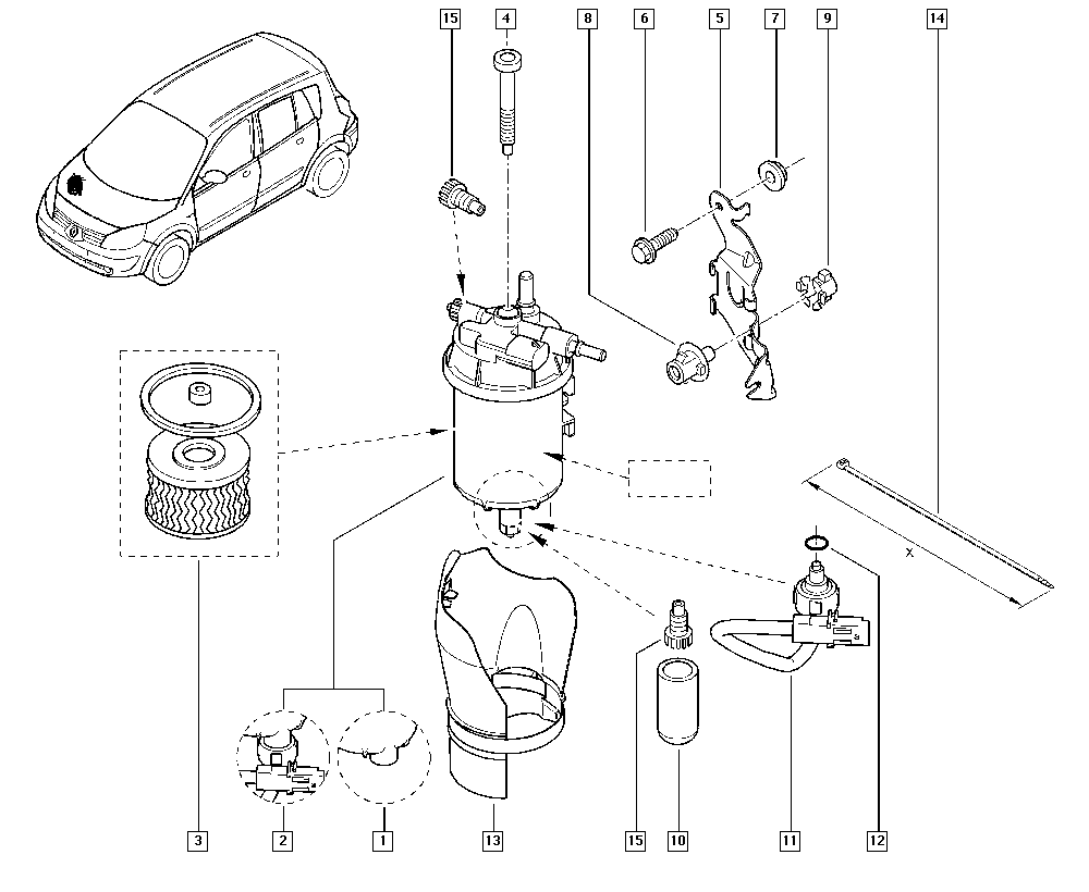 RENAULT 77 01 478 972 - Polttoainesuodatin onlydrive.pro