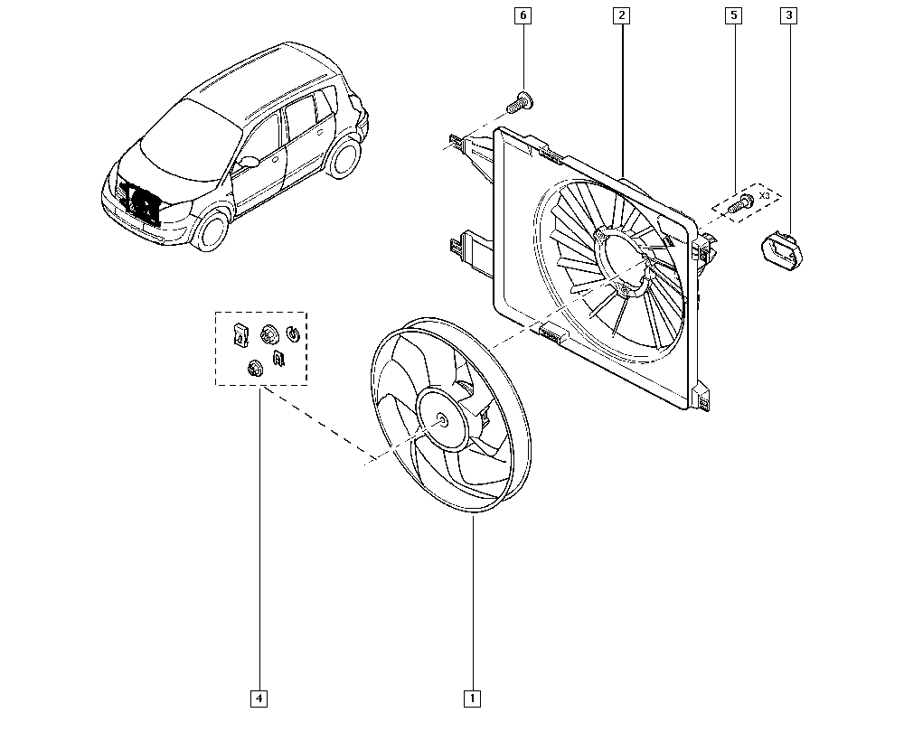 RENAULT 77 01 071 863 - Ventilaator,mootorijahutus onlydrive.pro