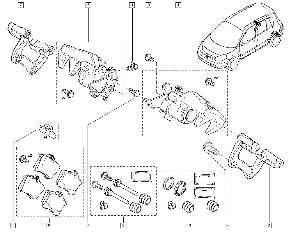 RENAULT 7701208257 - Bremžu suports onlydrive.pro