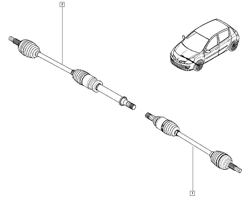 RENAULT 8200618501 - Приводной вал onlydrive.pro