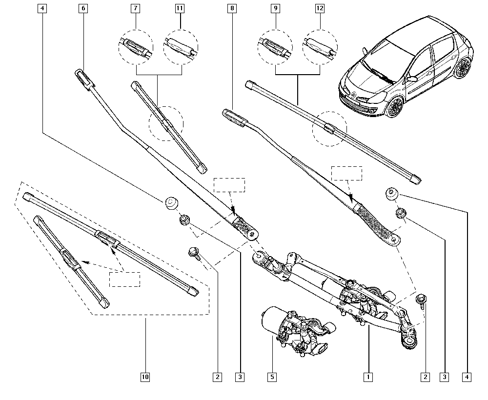 RENAULT 7701071168 - Pyyhkijänsulka onlydrive.pro