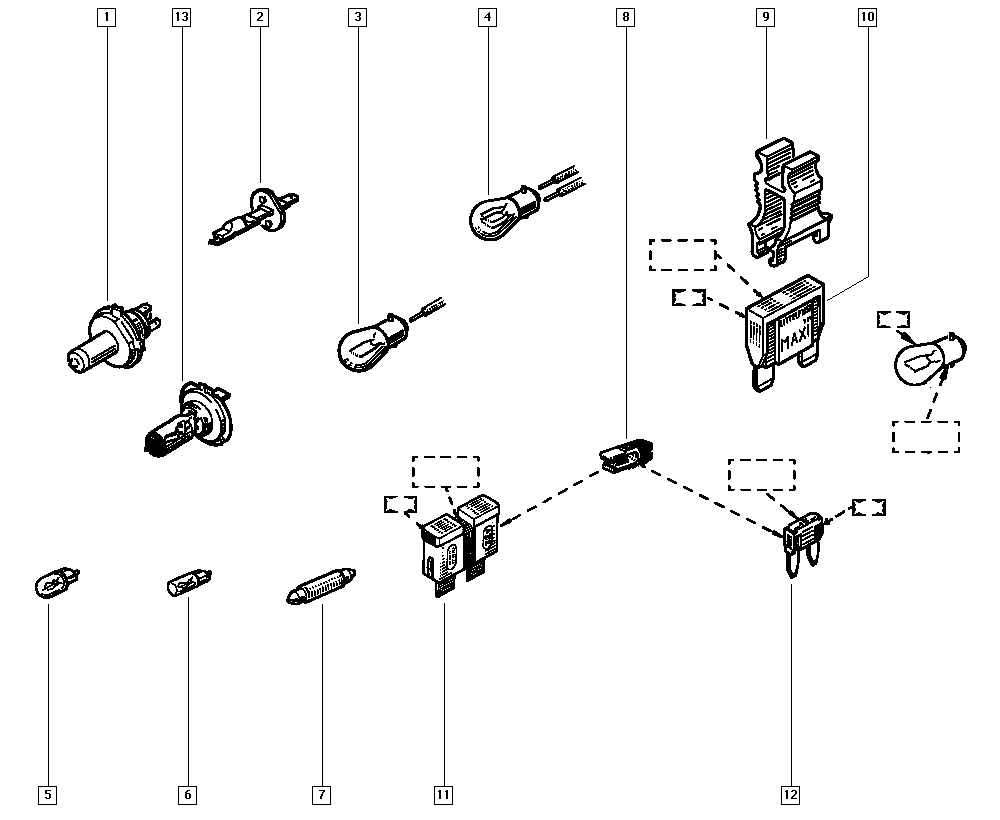 RENAULT 77 03 097 516 - Kvēlspuldze, Instrumentu paneļa apgaismojums onlydrive.pro