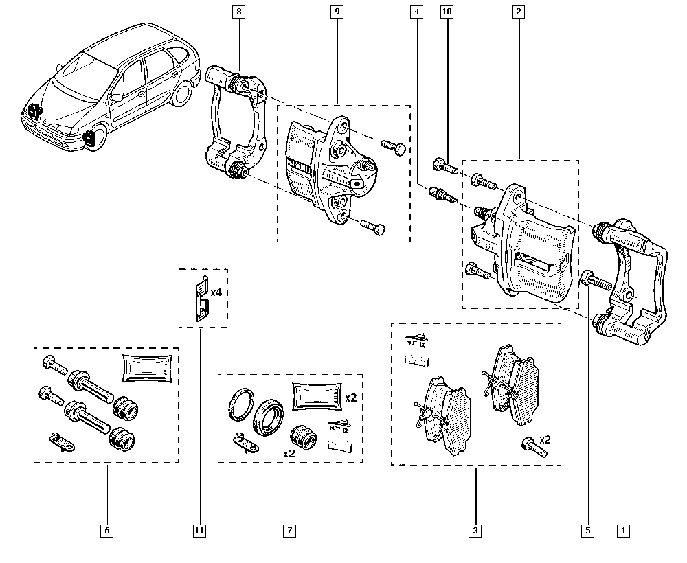 RENAULT 7701205832 - Stabdžių apkaba onlydrive.pro