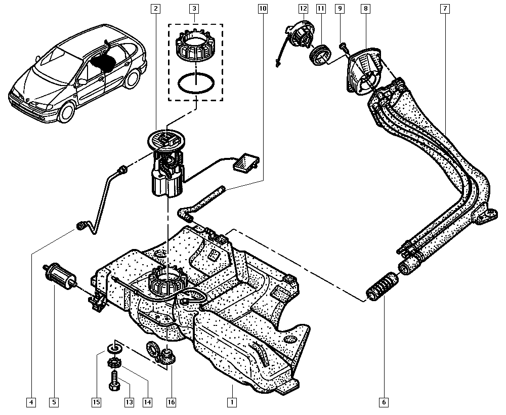 RENAULT 82 00 146 092 - Polttoaineen syöttömoduuli onlydrive.pro