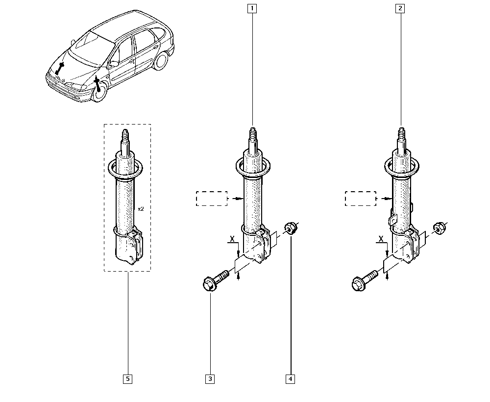 RENAULT 543024308R - Амортизатор onlydrive.pro