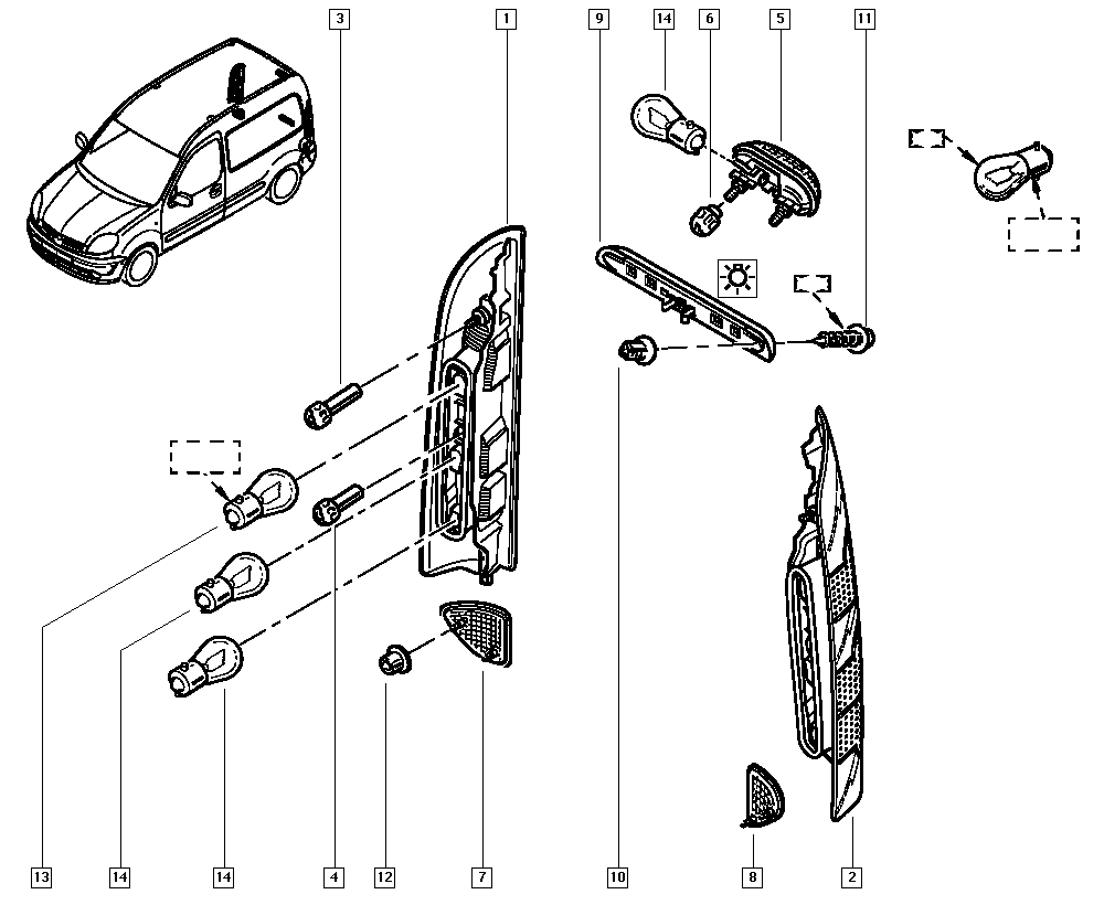 RENAULT 77 03 097 179 - Side lights onlydrive.pro