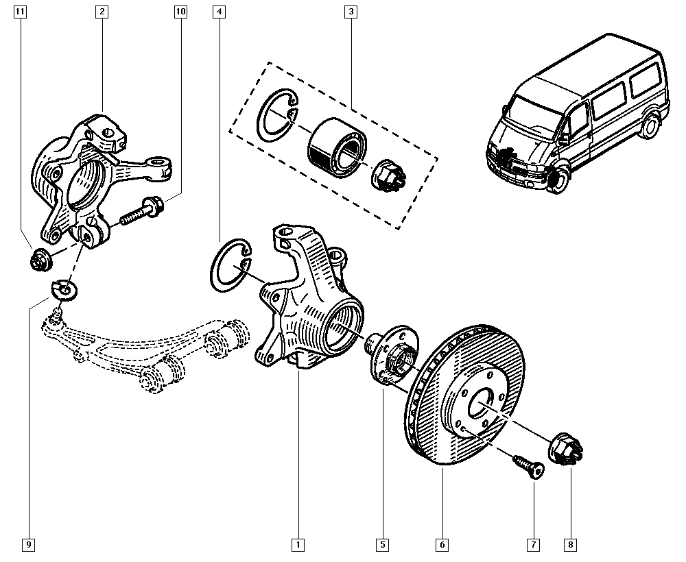 RENAULT 77 01 206 740 - Комплект подшипника, ступицы колеса onlydrive.pro