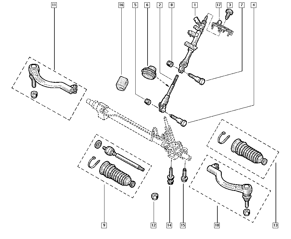 NISSAN 77014-70362 - Inner Tie Rod, Axle Joint onlydrive.pro