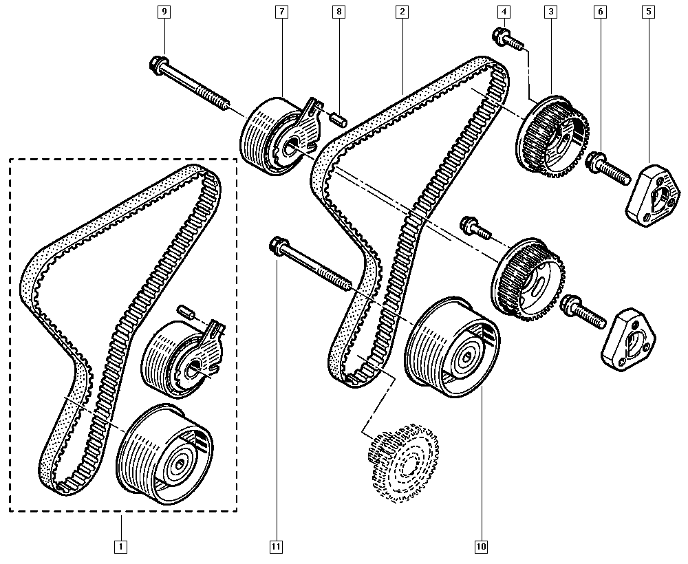 RENAULT 77 01 477 380 - Hammashihnasarja onlydrive.pro