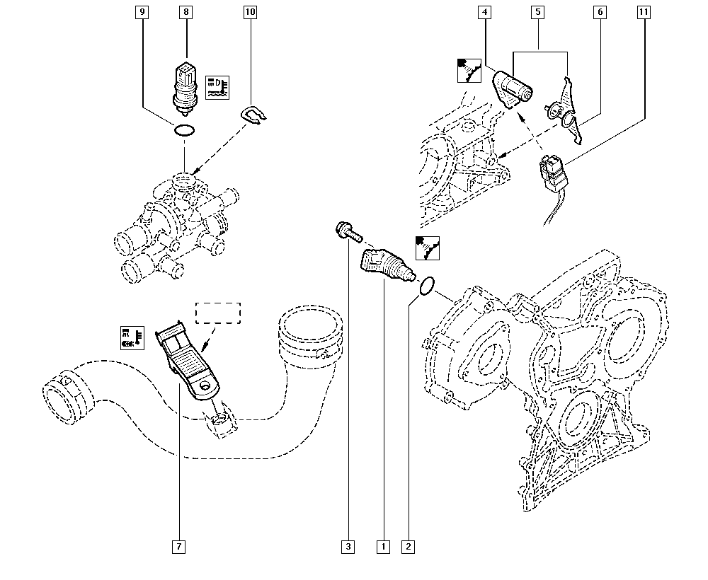 RENAULT 7700867792 - Devējs, Dzesēšanas šķidruma temperatūra onlydrive.pro