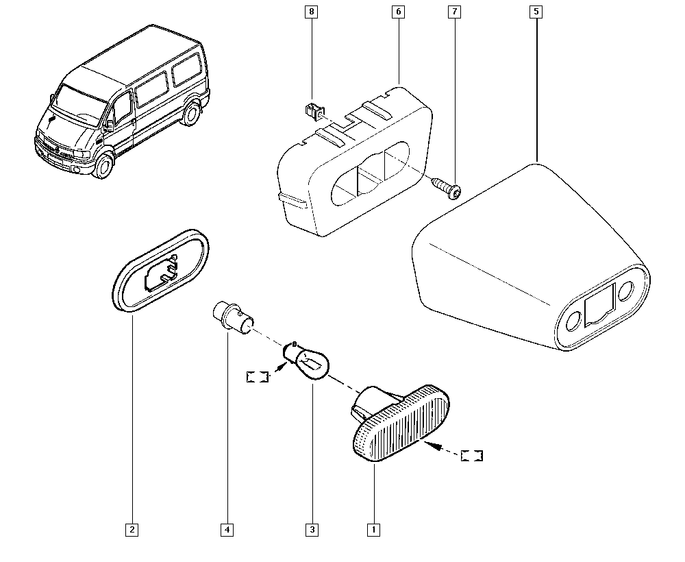 RENAULT 7700822136 - Vilkkuvalo onlydrive.pro