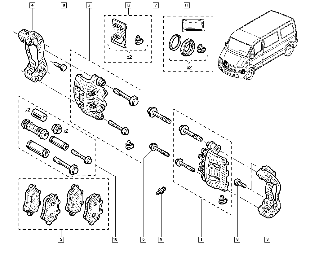 RENAULT 77 01 207 339 - Bremžu uzliku kompl., Disku bremzes onlydrive.pro