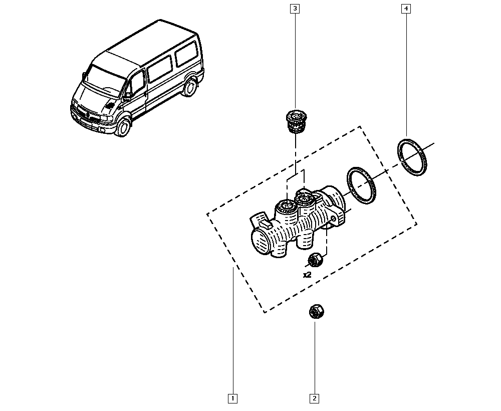 RENAULT 7701209583 - Brake master cylinder onlydrive.pro