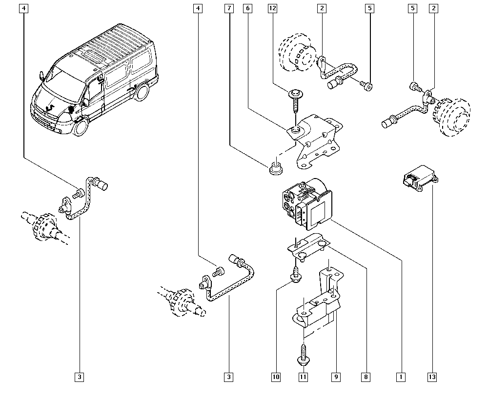 RENAULT 82 00 274 800 - Датчик ABS, частота вращения колеса onlydrive.pro