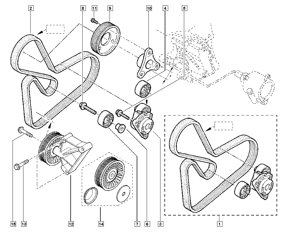 RENAULT 77 01 208 788 - Ohjainrulla, moniurahihna onlydrive.pro