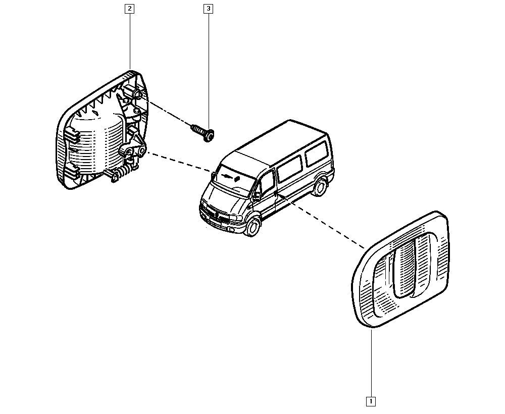 RENAULT 7700 352 489 - Uksekäepide onlydrive.pro