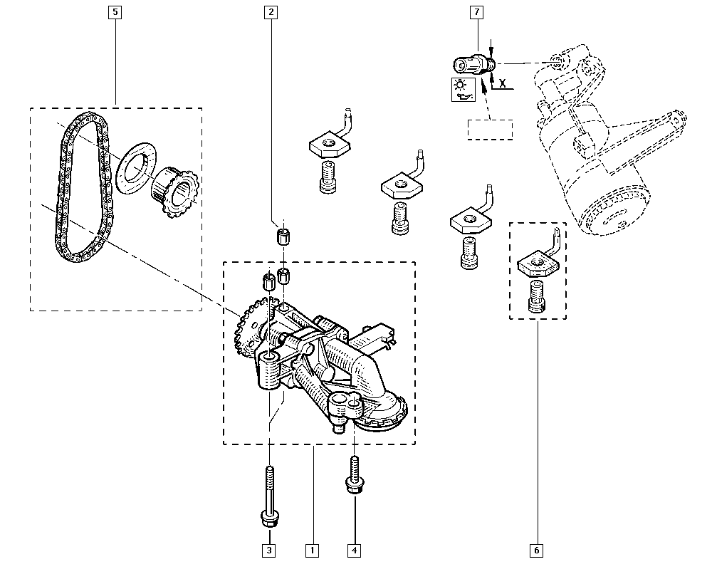 RENAULT 8200046612 - Eļļas sprausla, Virzuļa dzesēšana onlydrive.pro