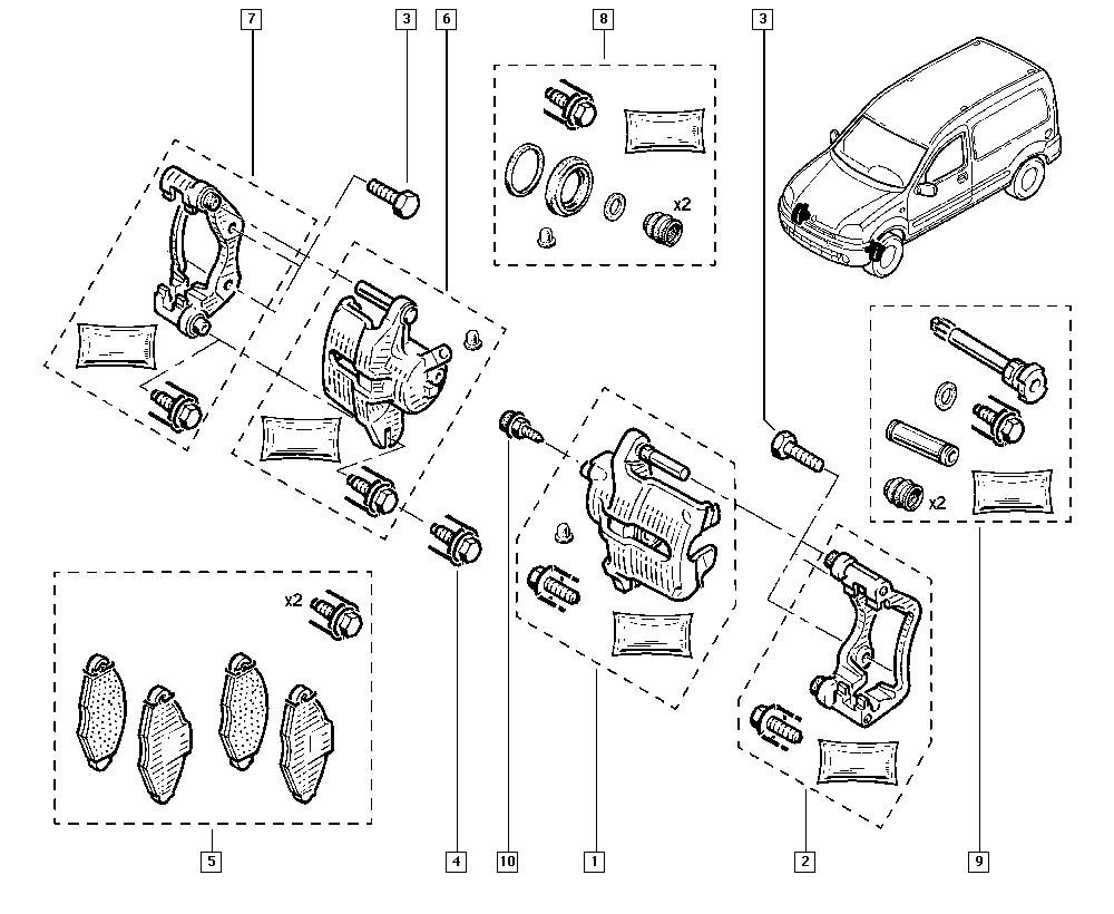 RENAULT 7701207787 - Тормозной суппорт onlydrive.pro