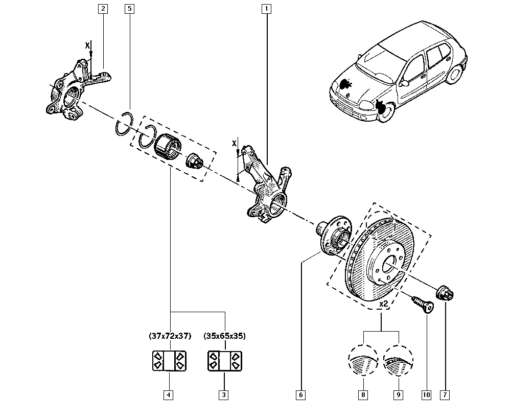 NISSAN 8200208332 - Wheel Hub onlydrive.pro