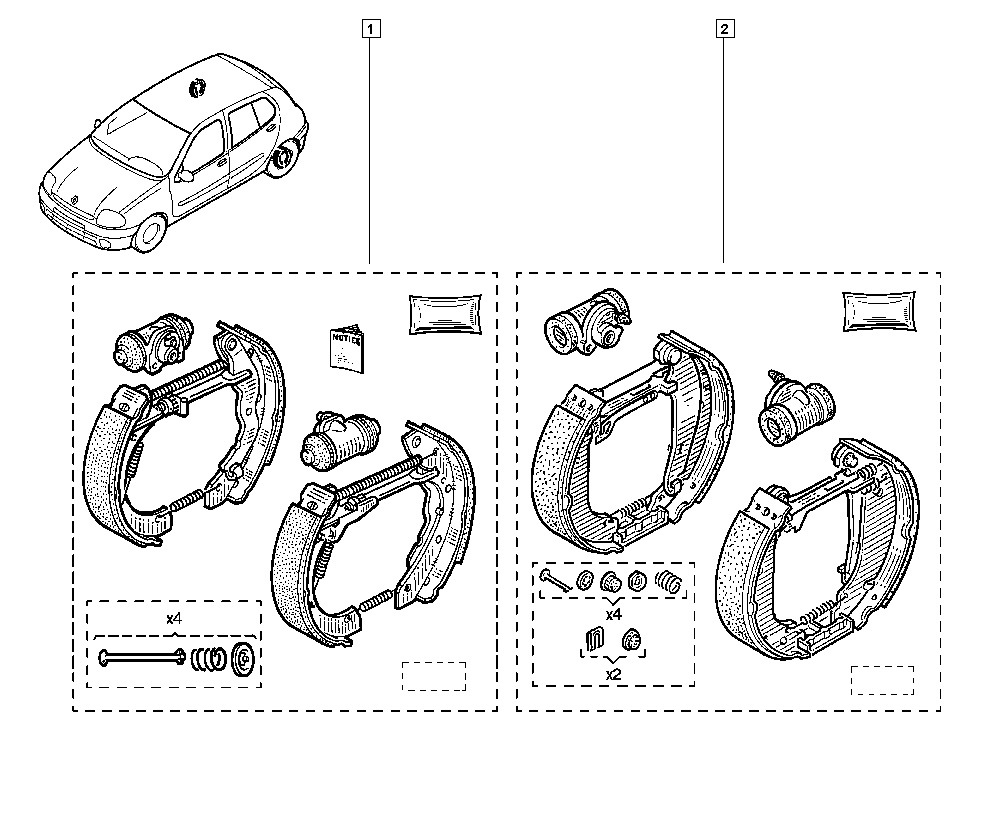 FORD 77 01 207 179 - Brake Shoe Set onlydrive.pro