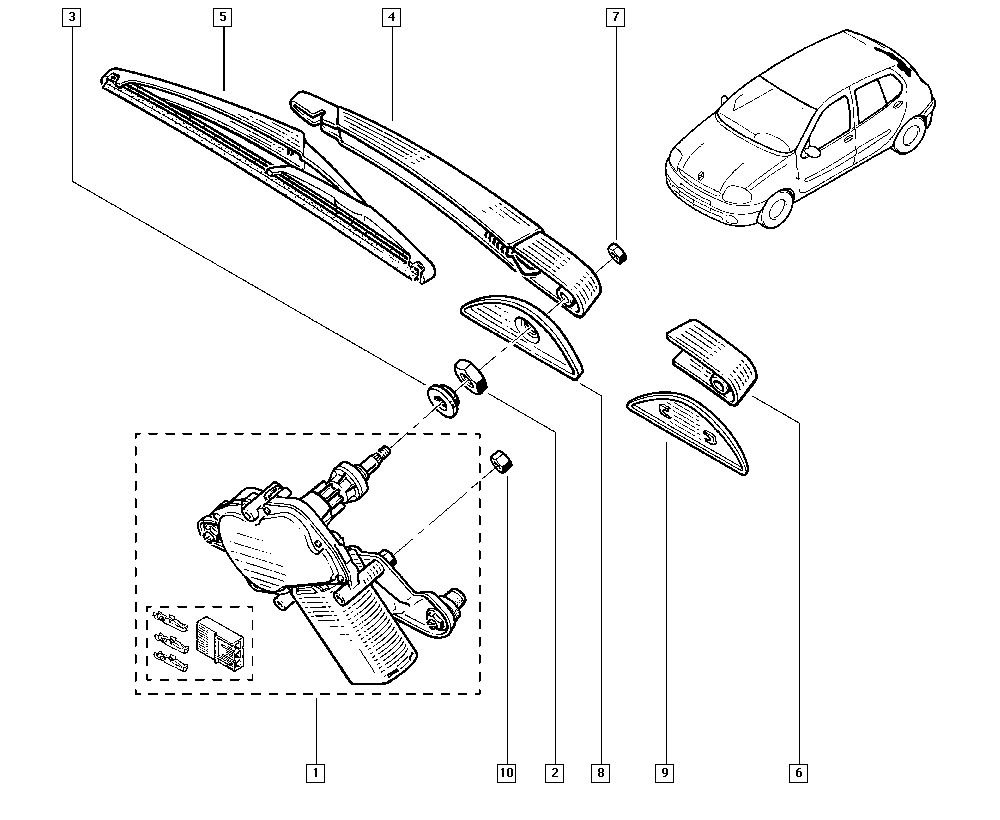 RENAULT 77 01 410 155 - Щетка стеклоочистителя onlydrive.pro