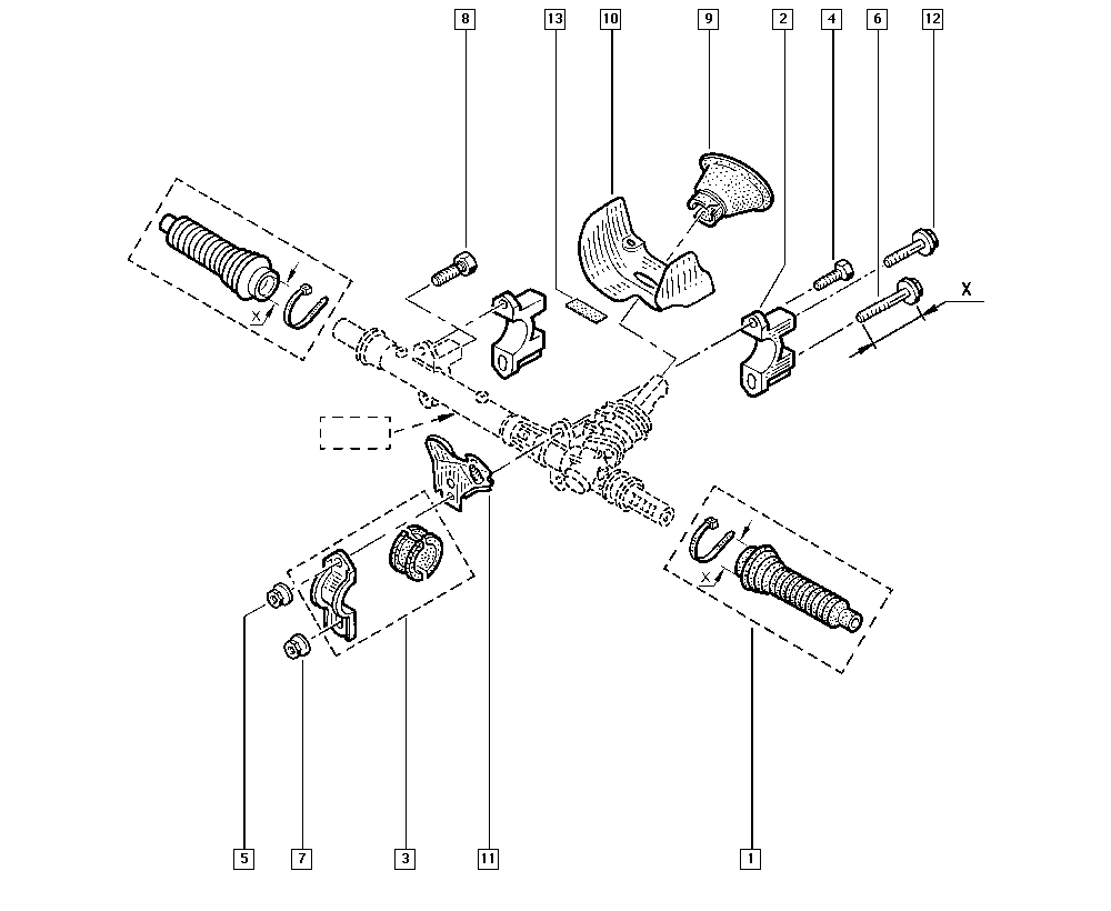 RENAULT 7701469496 - Bellow Set, steering onlydrive.pro