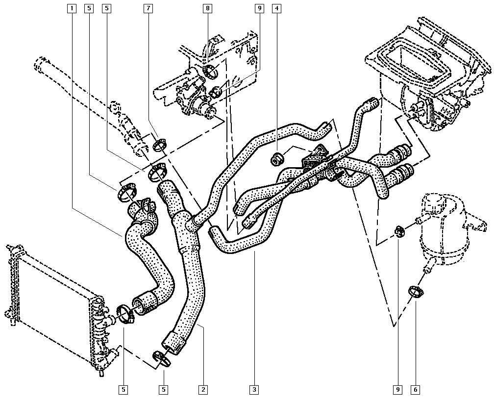RENAULT 7700834887 - Radiator Hose onlydrive.pro