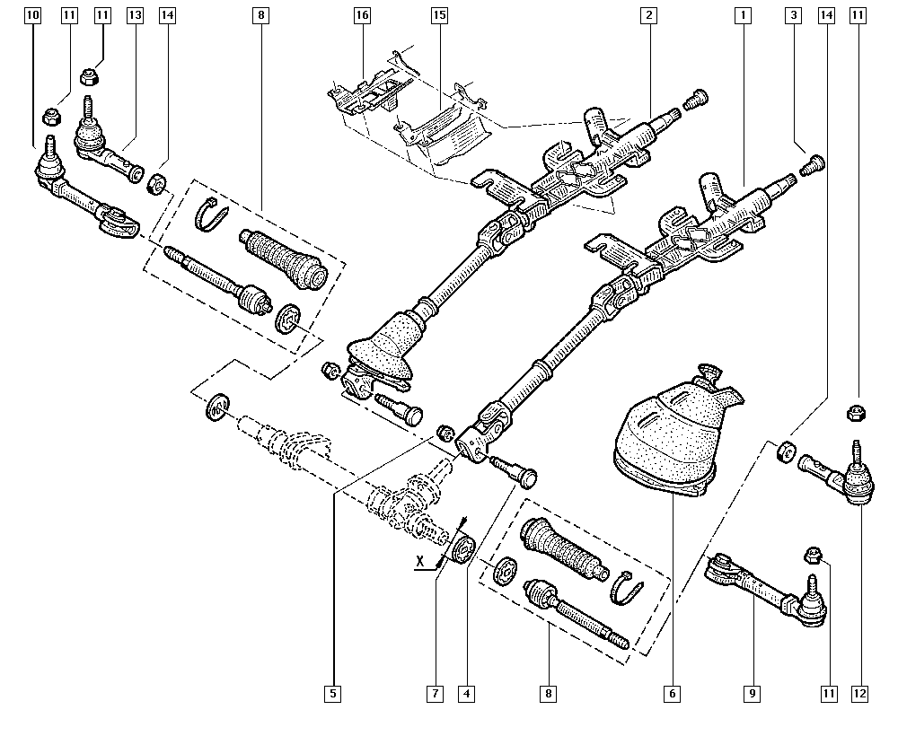 NISSAN 7701 474 641 - Stūres šķērsstiepņa uzgalis onlydrive.pro